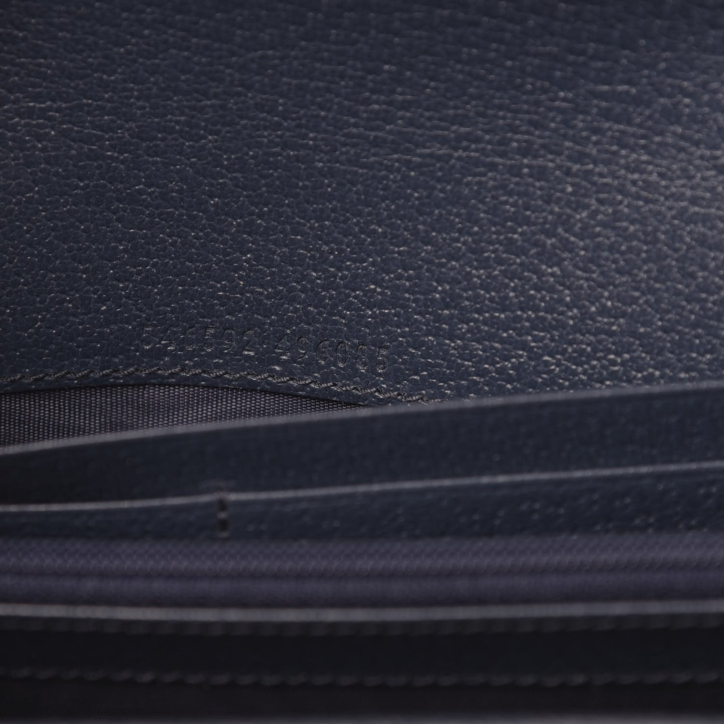 Textured Calfskin Web Ophidia Wallet On Chain Blue Agata
