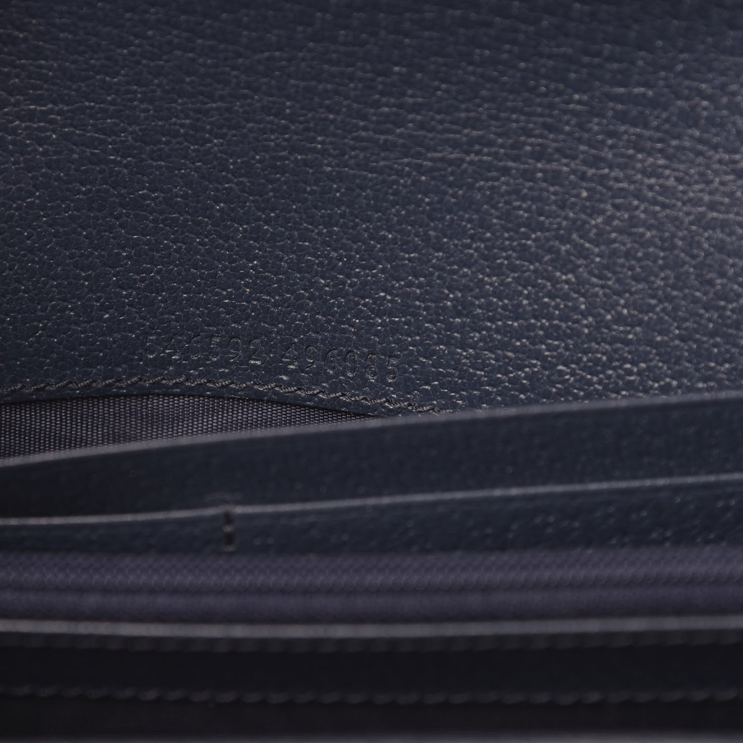 Gucci Textured Calfskin Web Ophidia Wallet On Chain Blue Agata 6 of 10