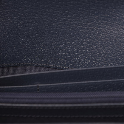 Gucci Textured Calfskin Web Ophidia Wallet On Chain Blue Agata 6 of 10