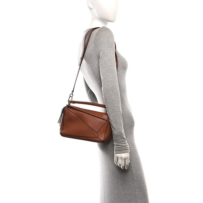 Loewe Calfskin Small Puzzle Bag Tan 2 of 11