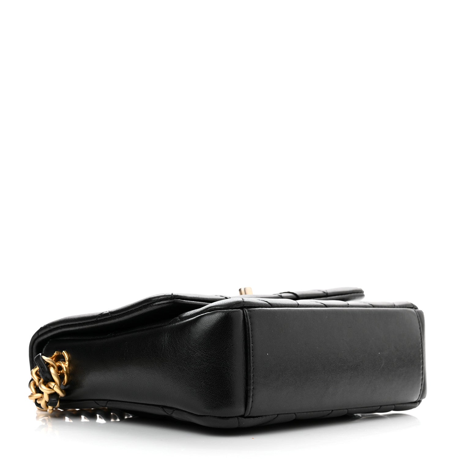 Chanel Lambskin Quilted Small Side Note Flap Black 3 of 11