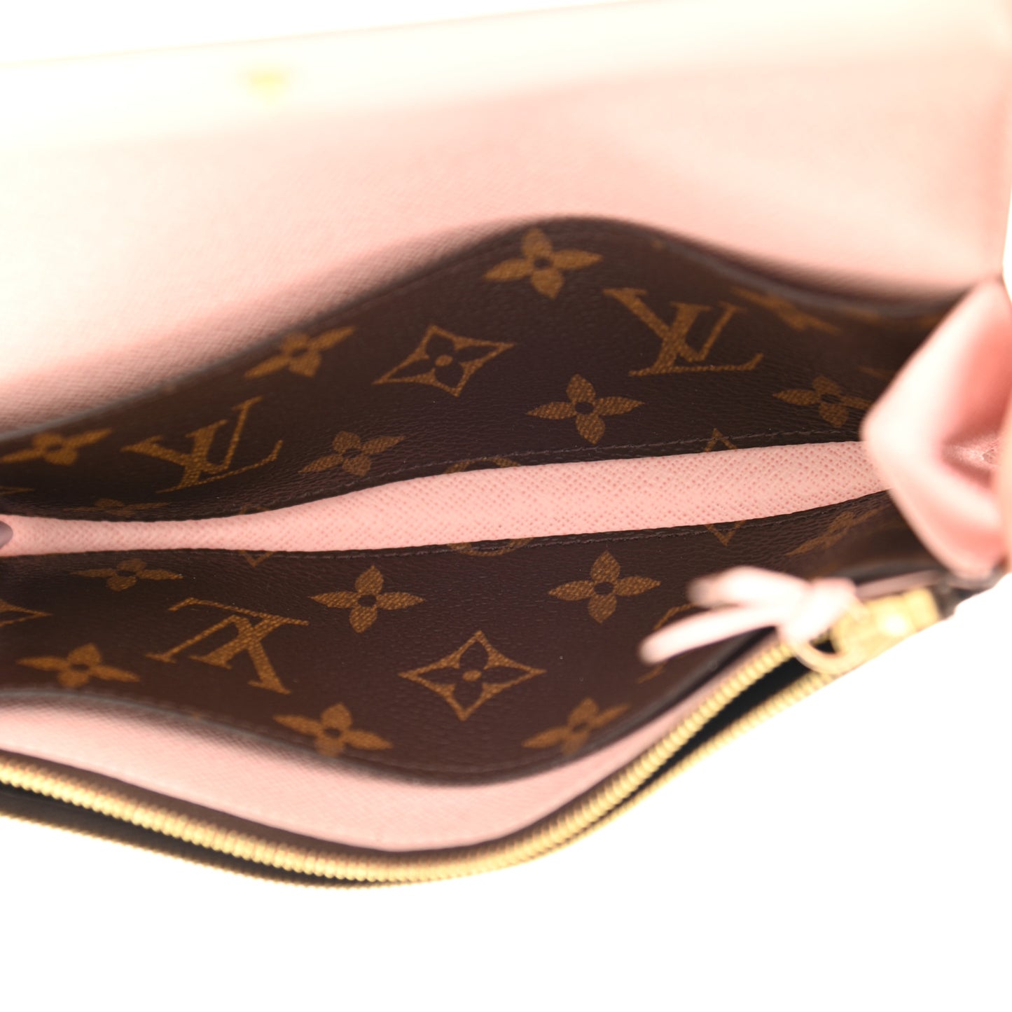 Monogram Emilie Wallet Rose Ballerine
