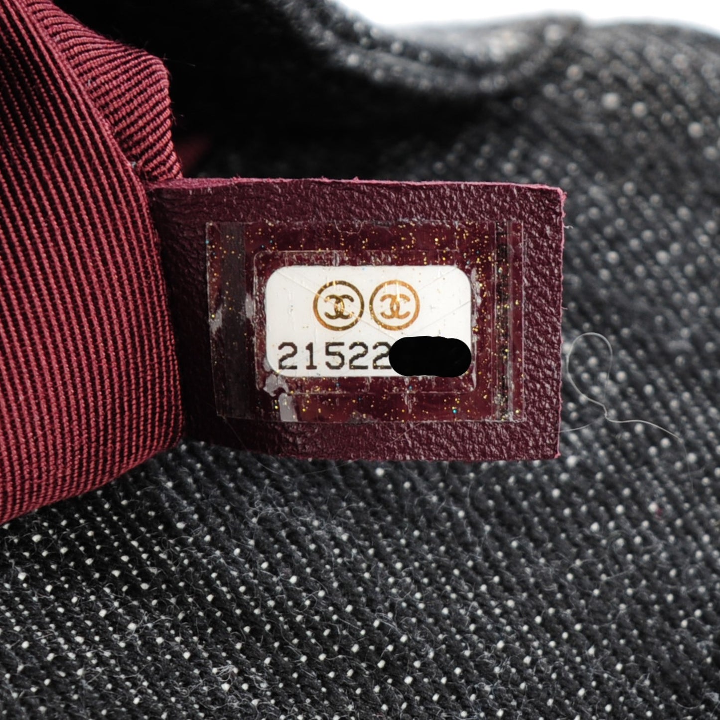 Denim Quilted New Medium Boy Flap Black