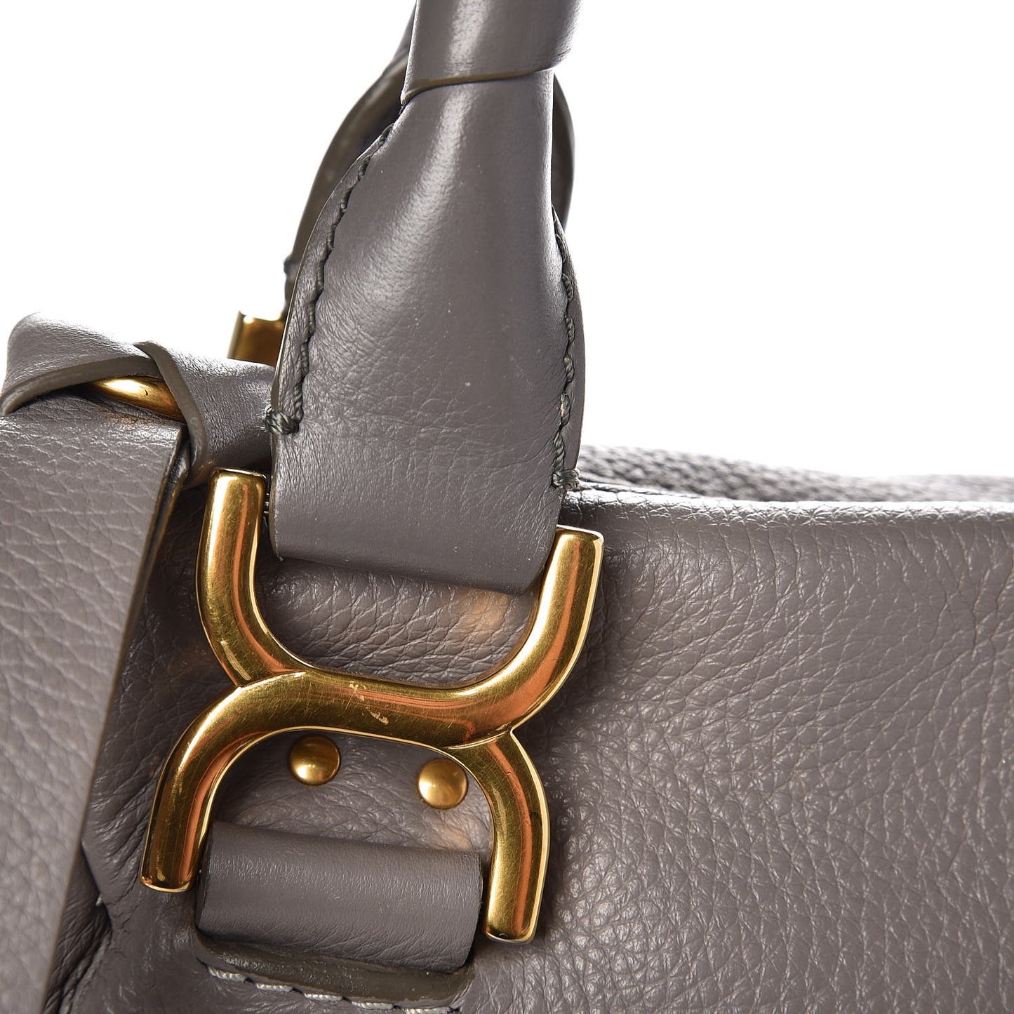 Calfskin Medium Marcie Satchel Cashmere Grey
