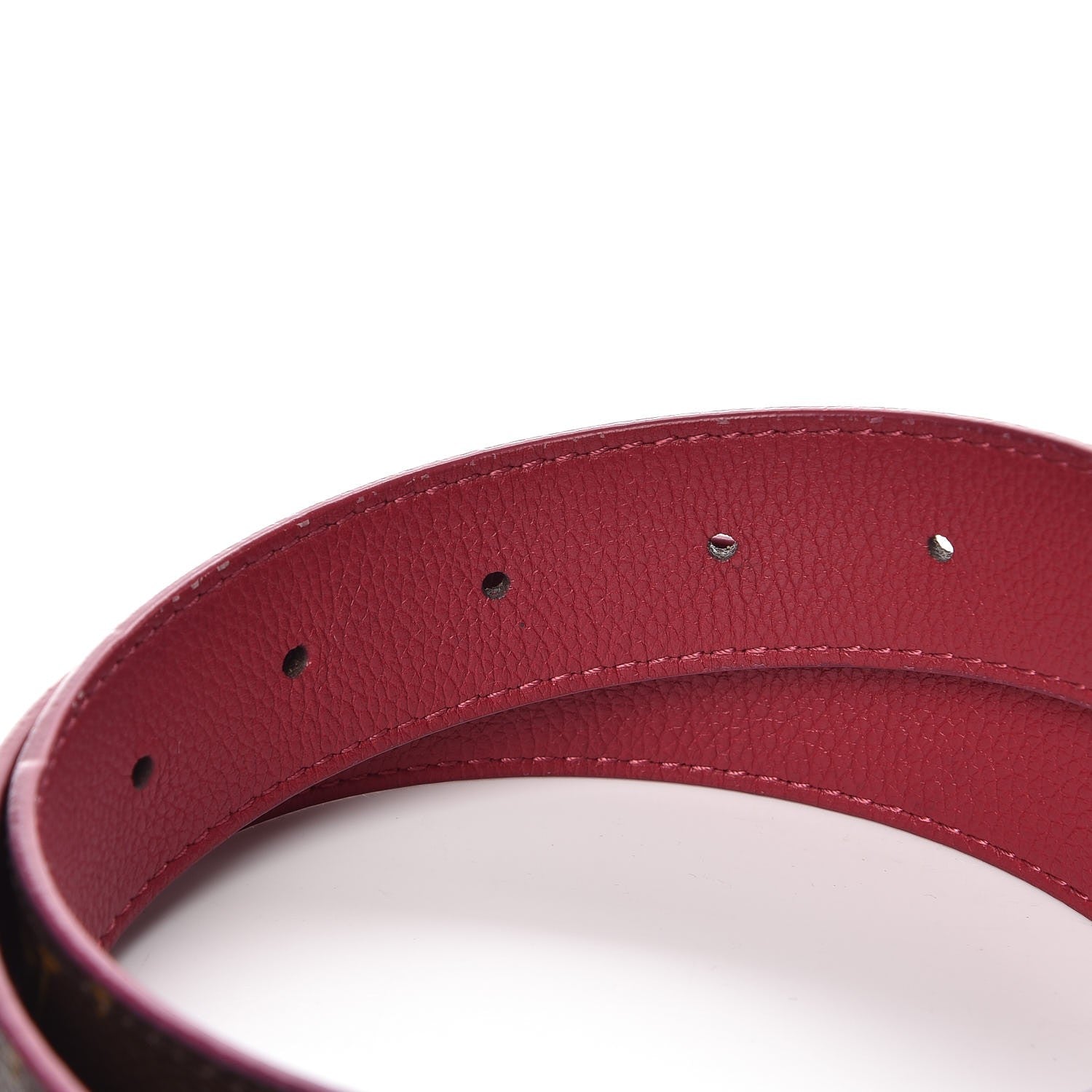 Louis Vuitton Monogram Calfskin 30mm LV Initiales Reversible Belt 90 36 Fuchsia 5 of 7