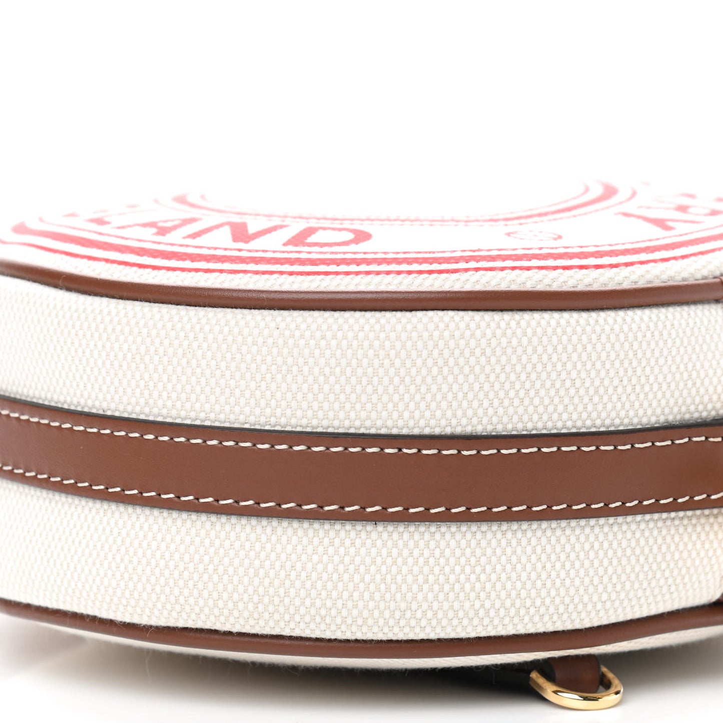 Canvas Calfskin Louise Bag Natural