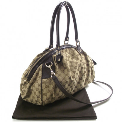 Gucci Monogram Medium Sukey Boston Ebony 3 of 11