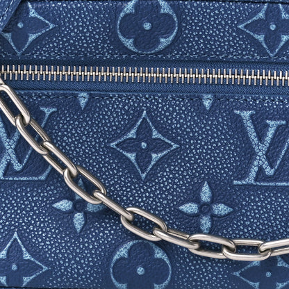 Louis Vuitton Cowhide Monogram Mini Soft Trunk Denim Blue 7 of 10