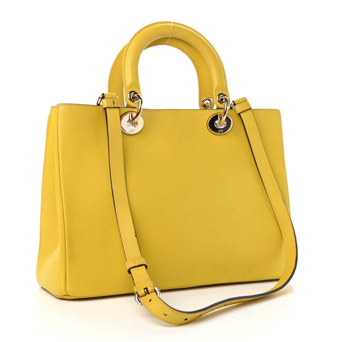 Smooth Calfskin Medium Diorissimo Tote Vert Acide