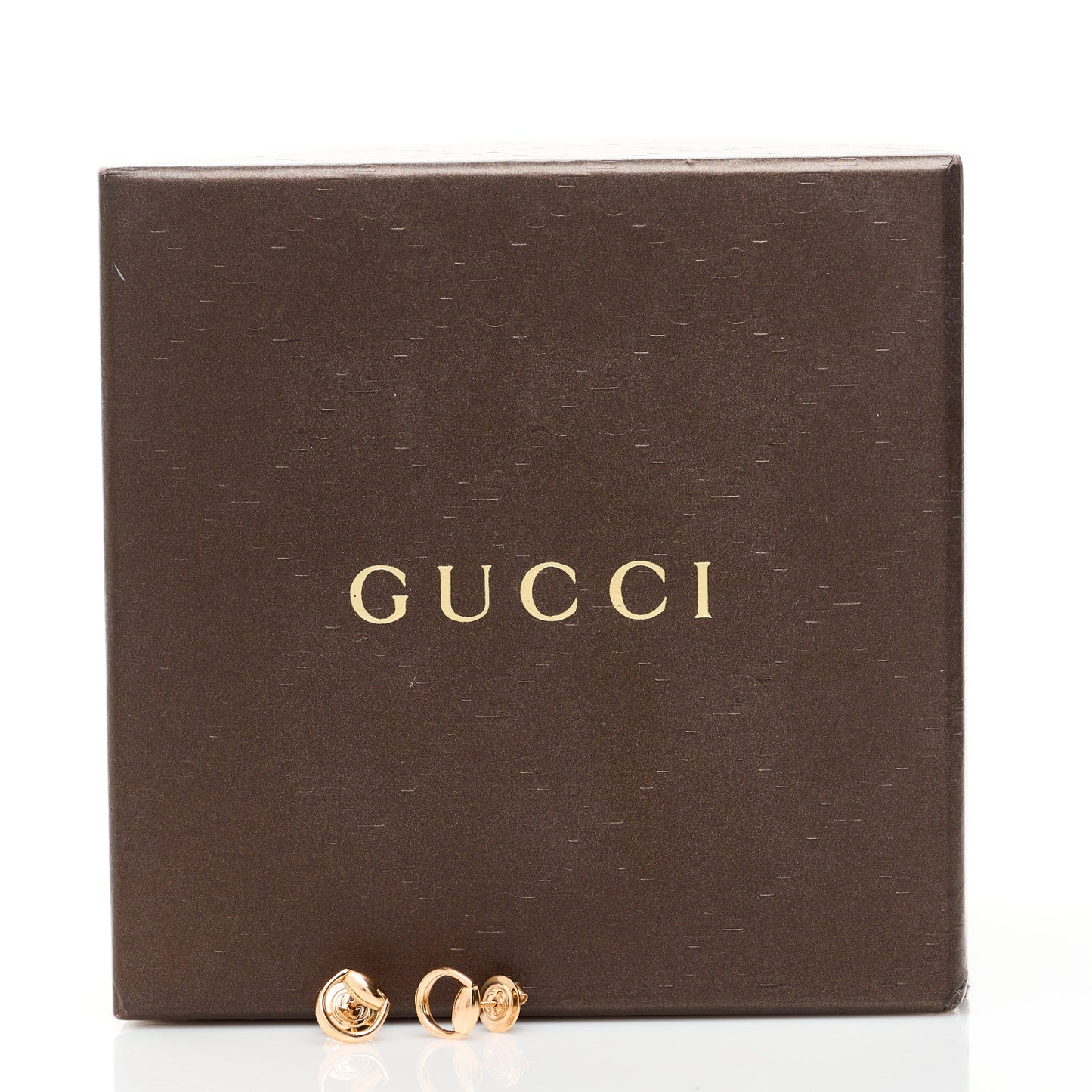 18K Rose Gold Horsebit Earrings