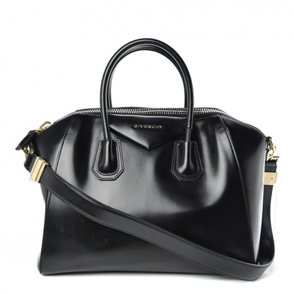 Givenchy Shiny Lord Calfskin Medium Antigona Black 1 of 12