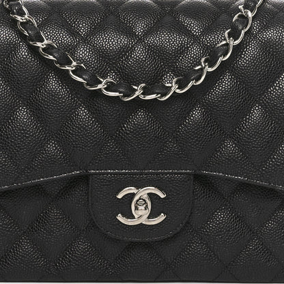 Chanel Caviar Quilted Jumbo Double Flap Black 8 of 10