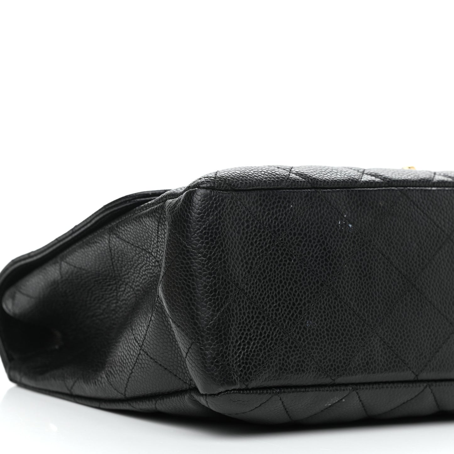 Caviar Quilted Jumbo Single Flap Black
