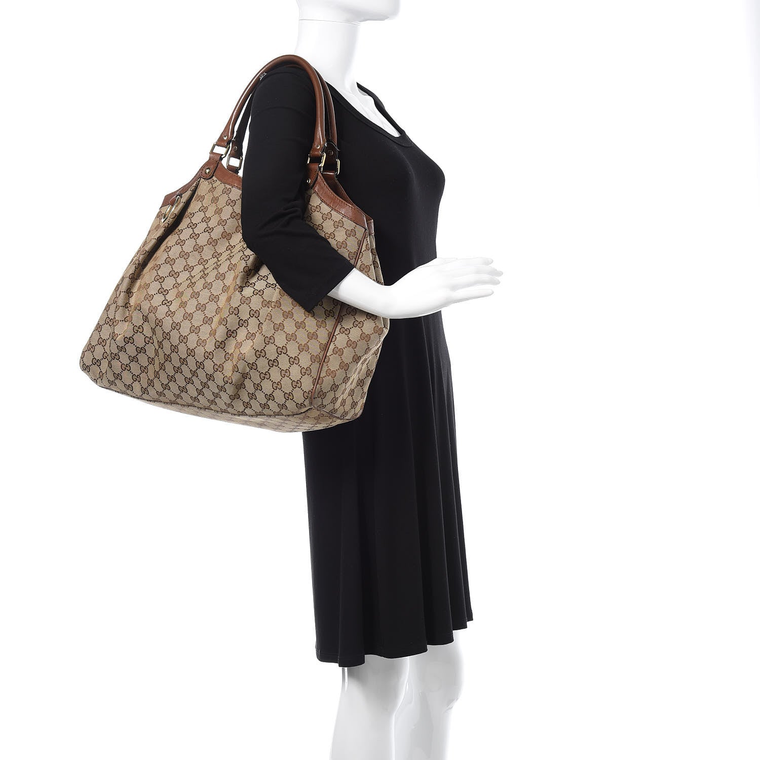 Gucci Monogram Large Sukey Tote Brown 2 of 19