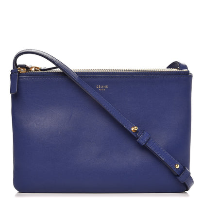 Celine Lambskin Small Trio Crossbody Bag Indigo 1 of 11