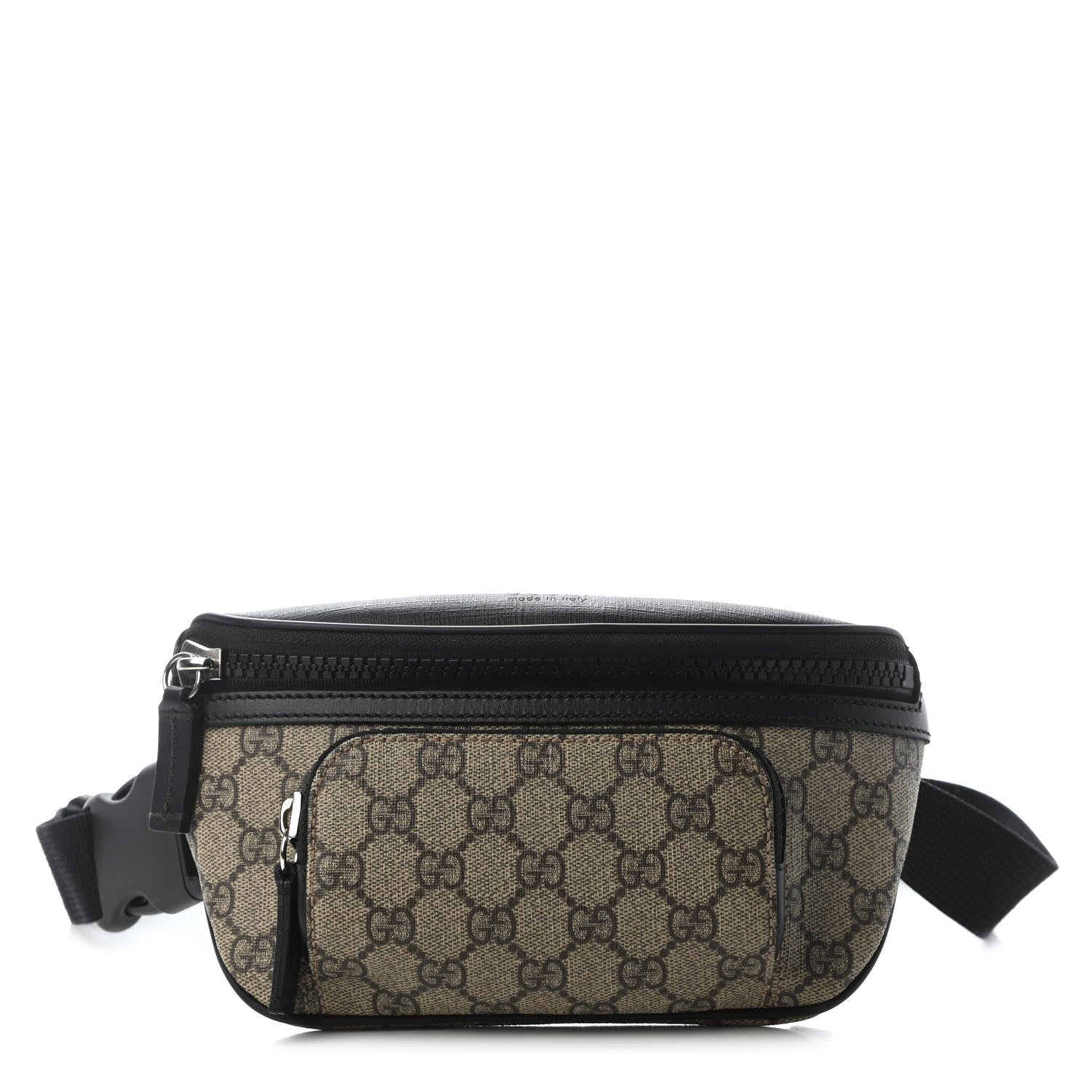 Gucci GG Supreme Monogram Belt Bag Black 1 of 7