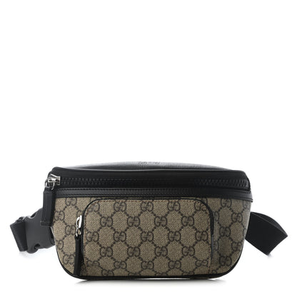 Gucci GG Supreme Monogram Belt Bag Black 1 of 7