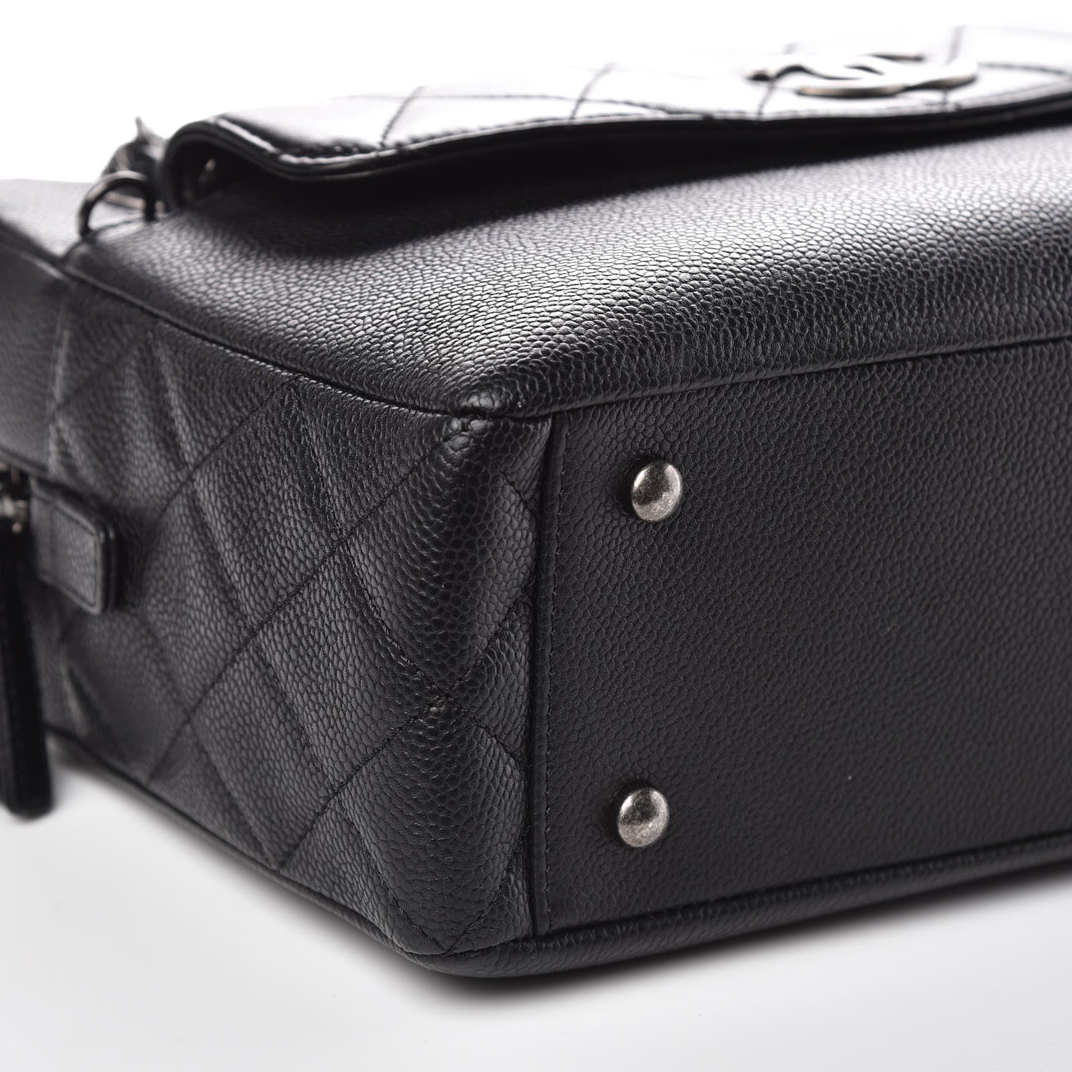 Chanel Caviar Lambskin Quilted Coco Break Camera Case Black 8 of 11