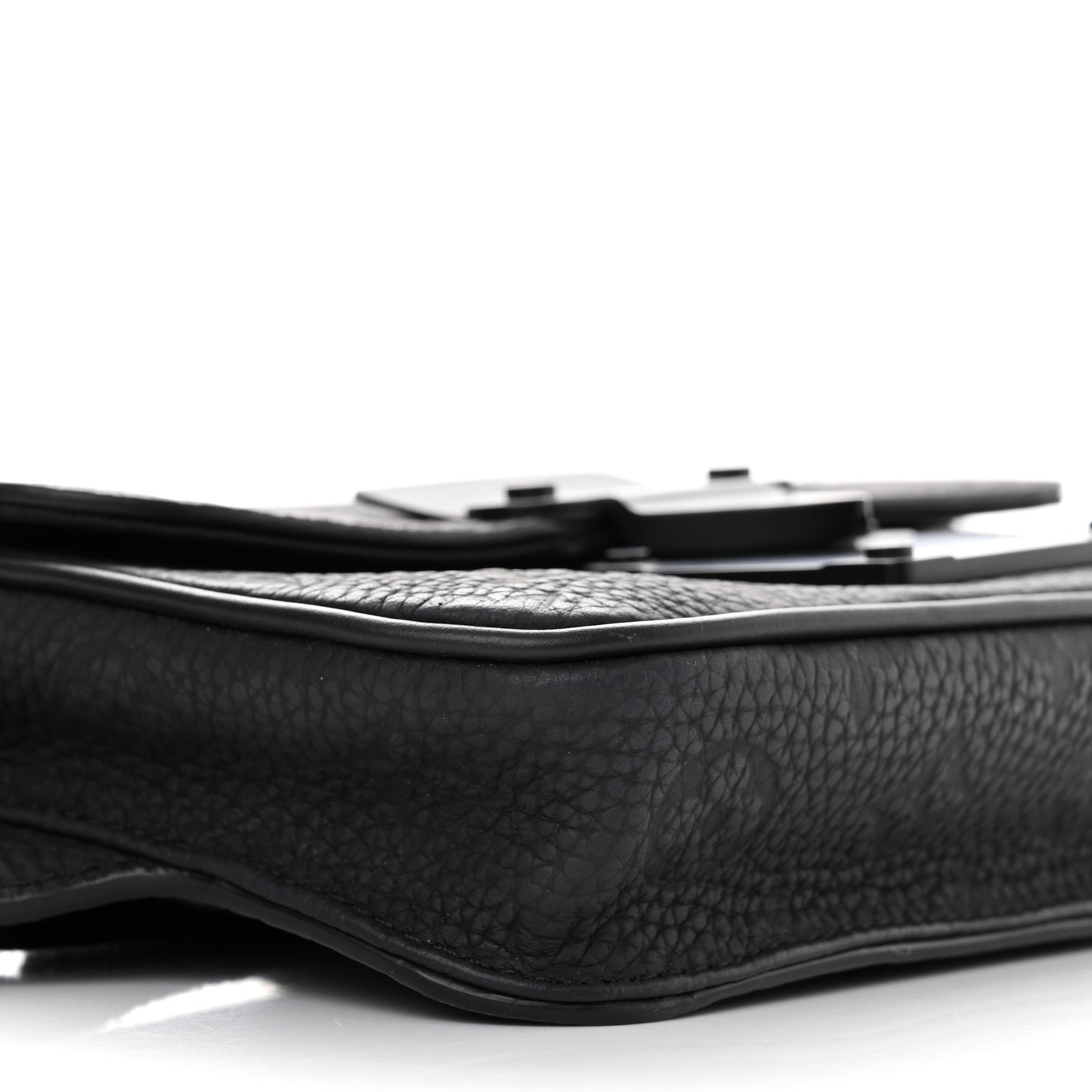Taurillon Monogram S Lock Sling Bag Black