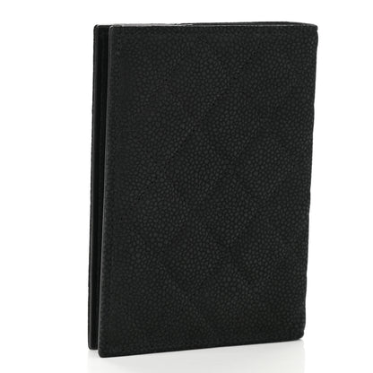 Chanel Iridescent Caviar Quilted Passport Holder Black 3 of 7