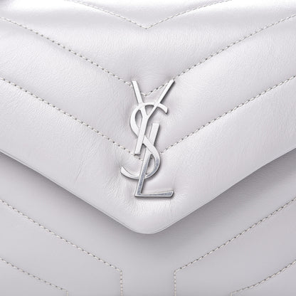 Saint Laurent Calfskin Y Quilted Monogram Toy Loulou Satchel Granite 10 of 10