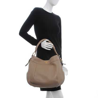 Prada Vitello Daino Hobo Visone 2 of 10