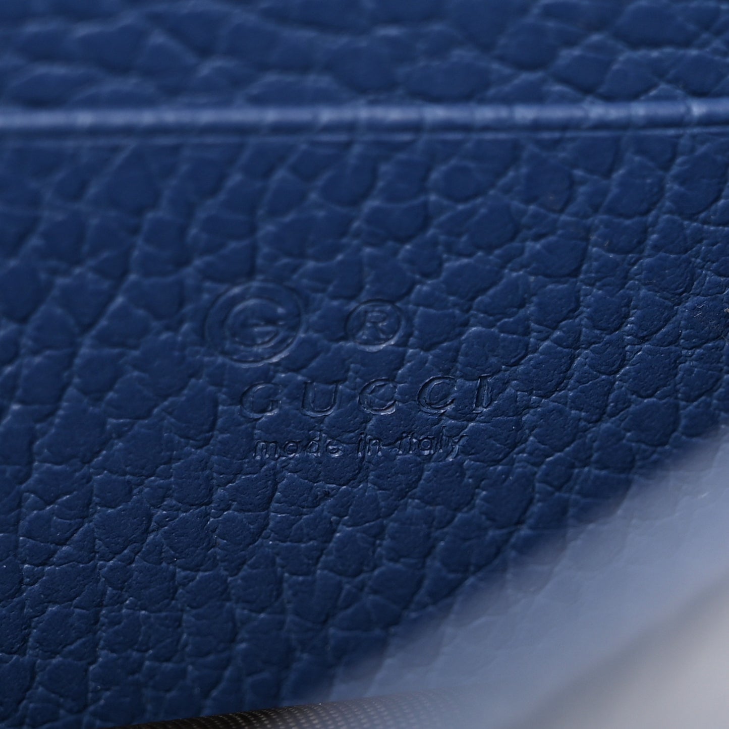 Dollar Calfskin Interlocking G Chain Wallet Caspian