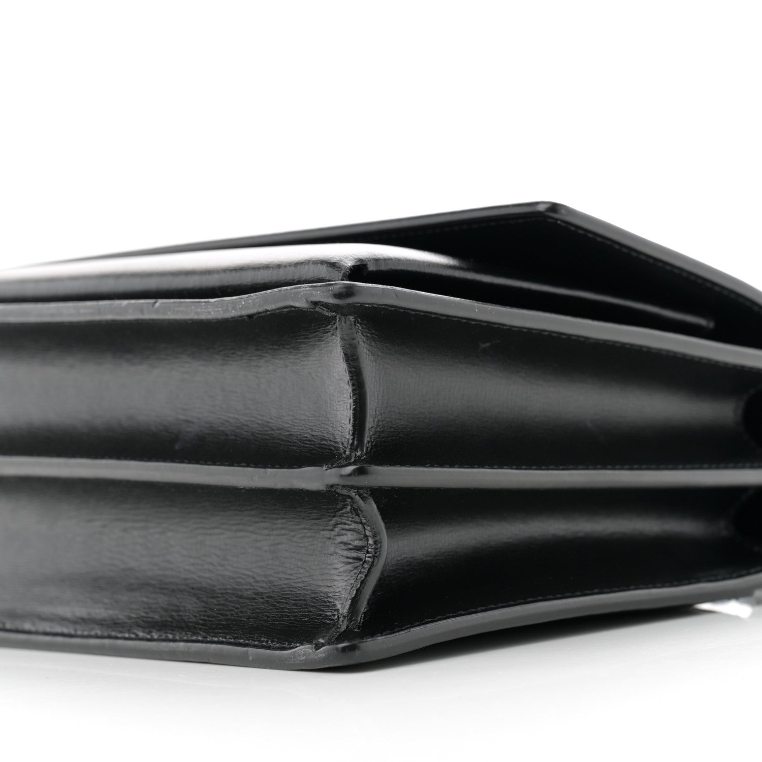 Saint Laurent Calfskin Medium Monogram Monochrome Sunset Black 12 of 15