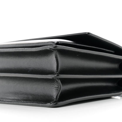 Saint Laurent Calfskin Medium Monogram Monochrome Sunset Black 12 of 15
