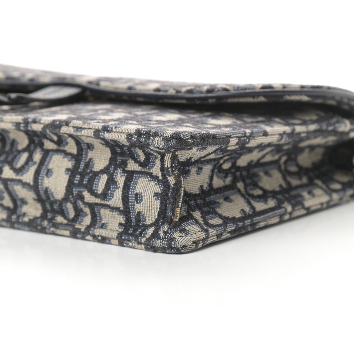 Christian Dior Oblique Saddle Chain Pouch Blue 9 of 11