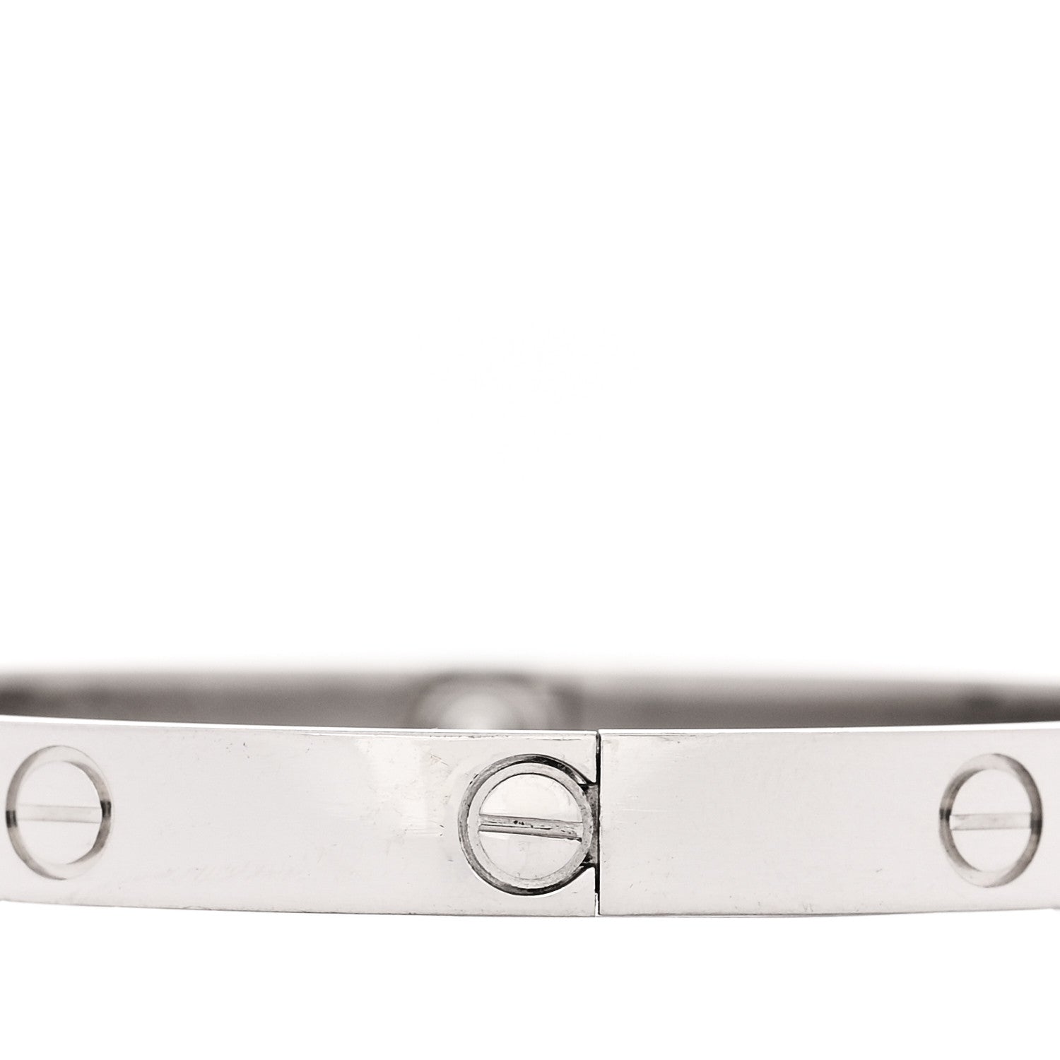 Cartier 18K White Gold LOVE Bracelet 19 5 of 8
