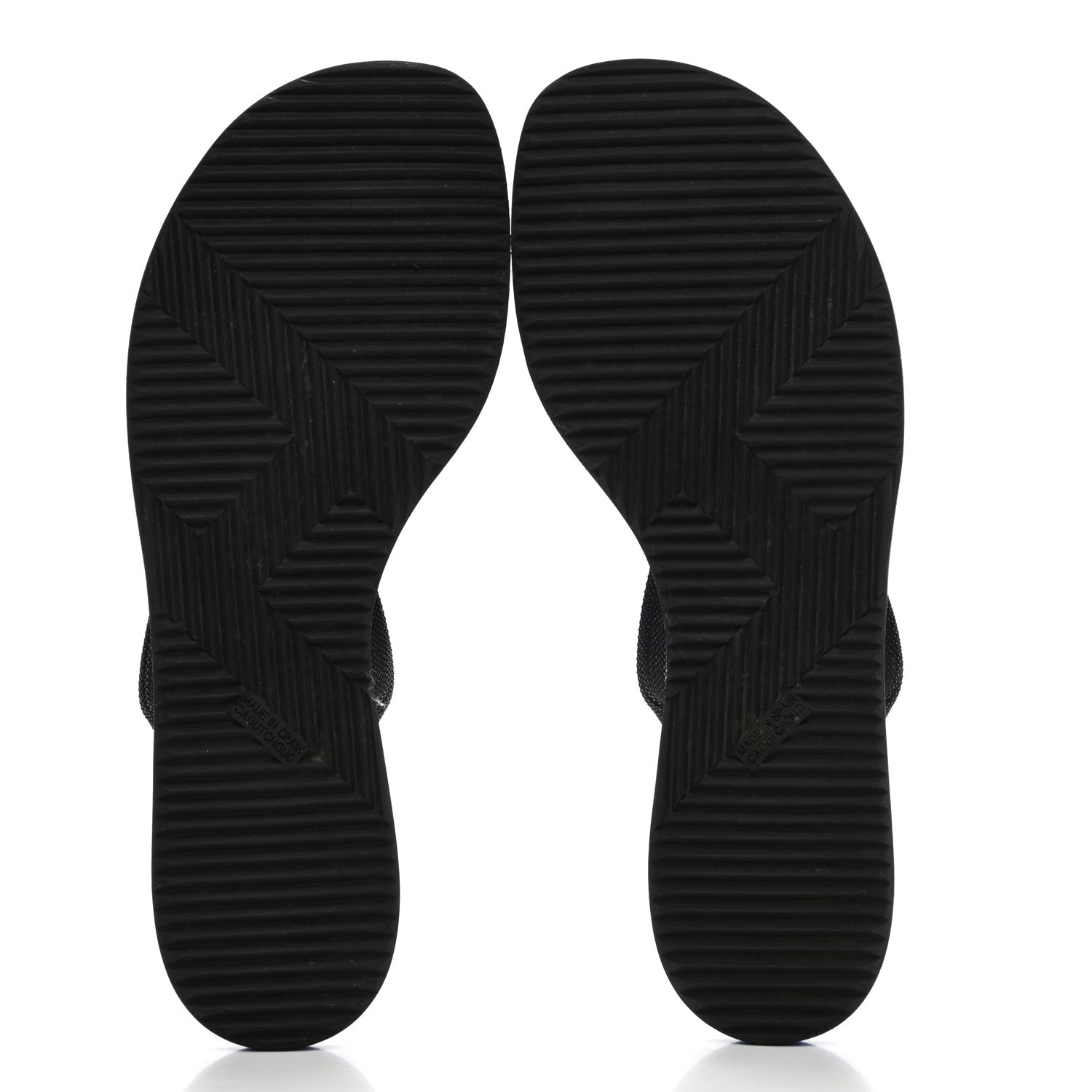 Hermes Canvas Acetate Kala Nera Sandals 38 Carbon Blue 5 of 7