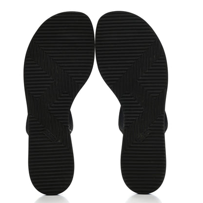 Hermes Canvas Acetate Kala Nera Sandals 38 Carbon Blue 5 of 7