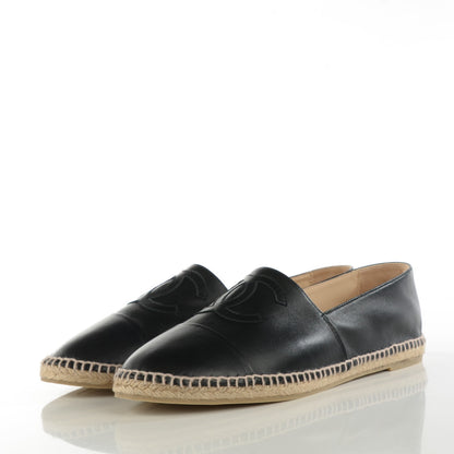 Chanel Lambskin CC Mens Espadrilles 43 Black 3 of 11