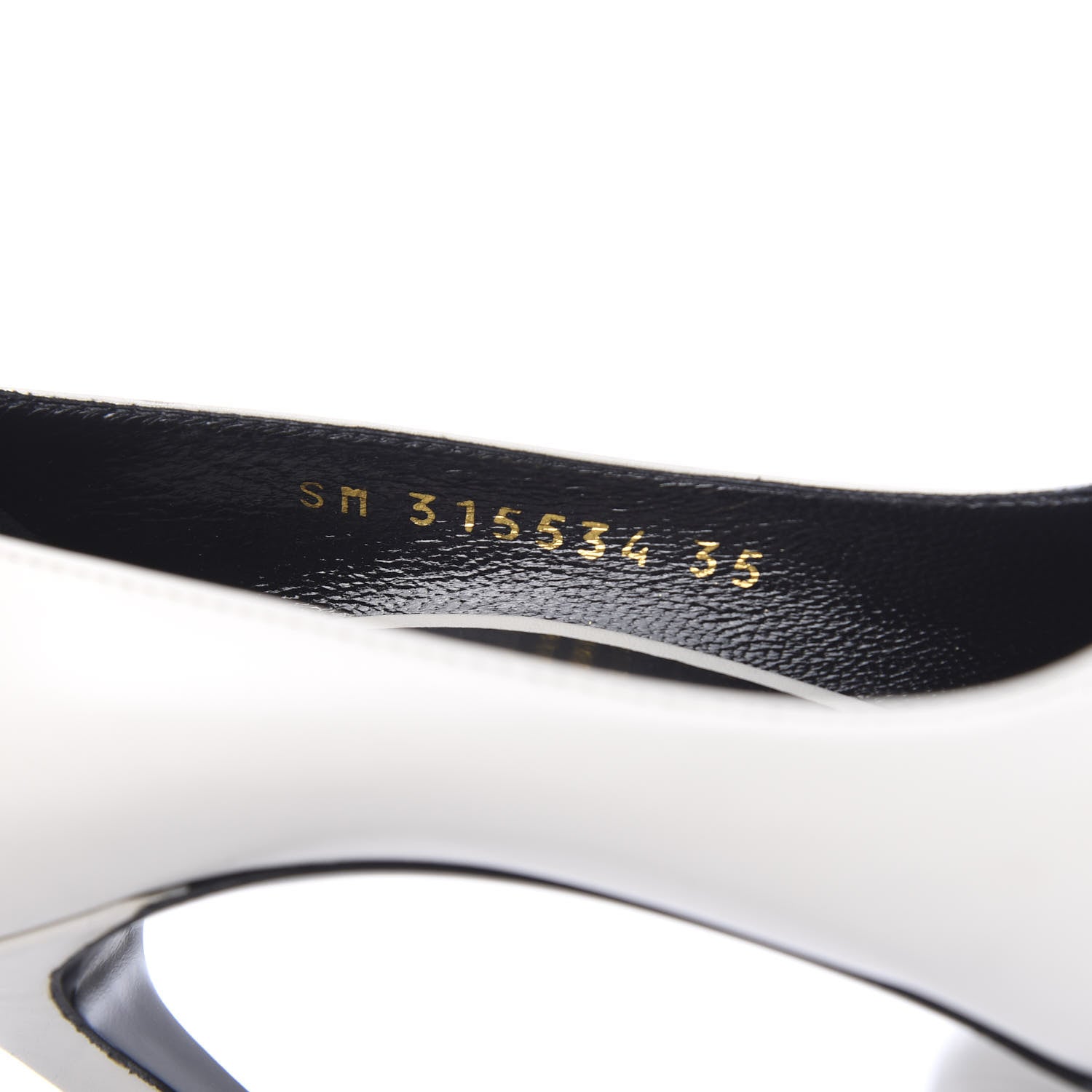 Saint Laurent Calfskin Classic Pumps Paris 105 35 White 7 of 8