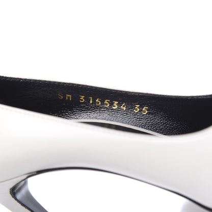 Saint Laurent Calfskin Classic Pumps Paris 105 35 White 7 of 8