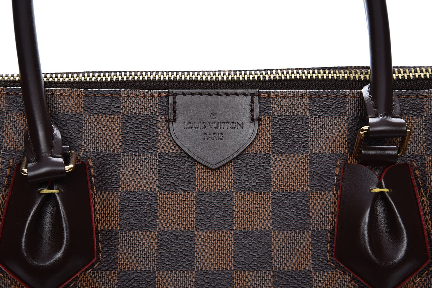 Damier Ebene Caissa Tote MM Cherry