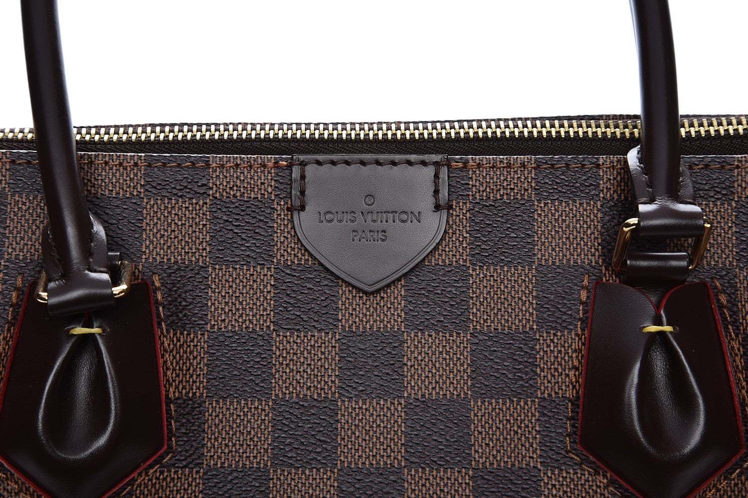 Louis Vuitton Damier Ebene Caissa Tote MM Cherry 6 of 7
