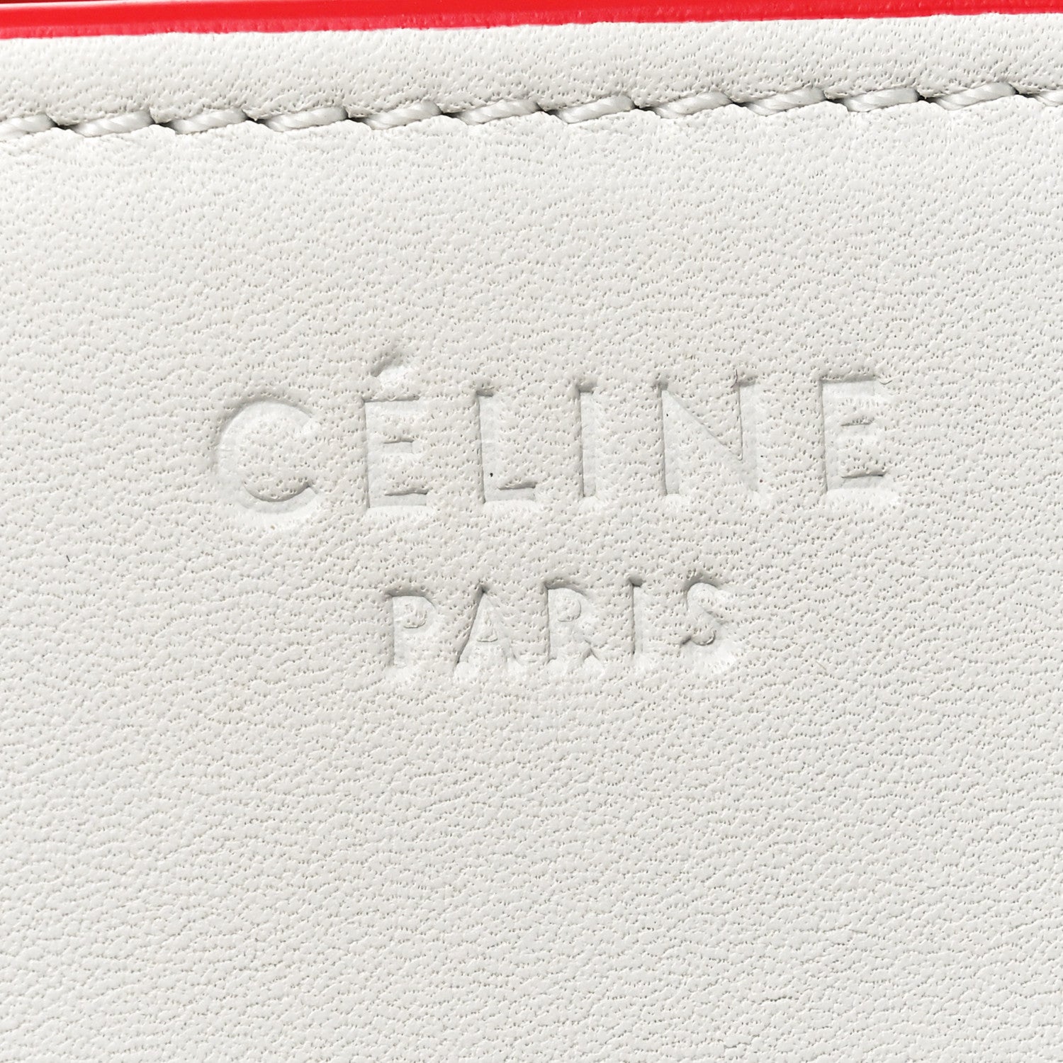 Celine Smooth Calfskin Medium Phantom Luggage White 6 of 10