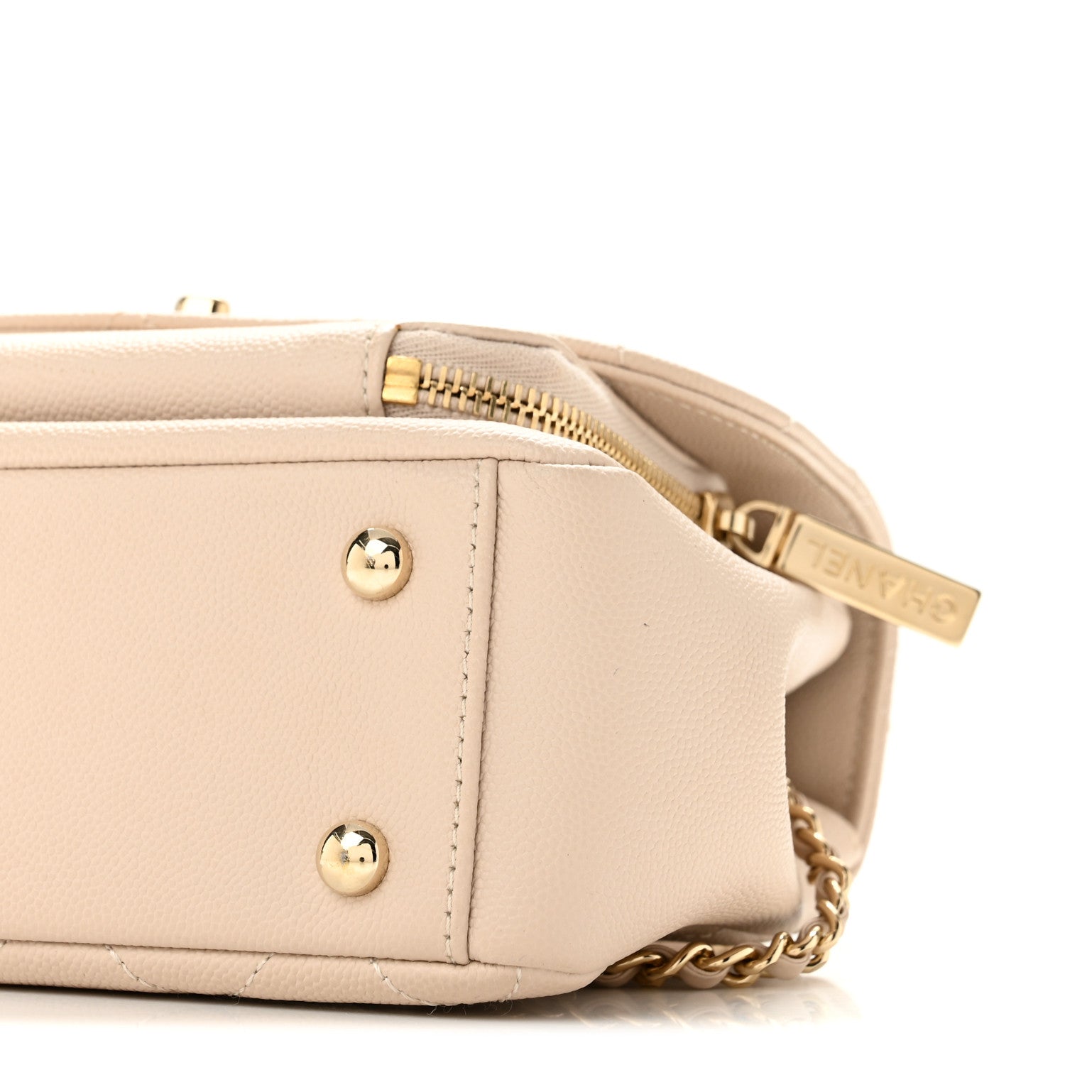 Chanel Caviar Quilted Small Business Affinity Flap Beige 10 of 12