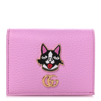 Gucci Dollar Calfskin Bosco Card Case Wallet Malva 1 of 11