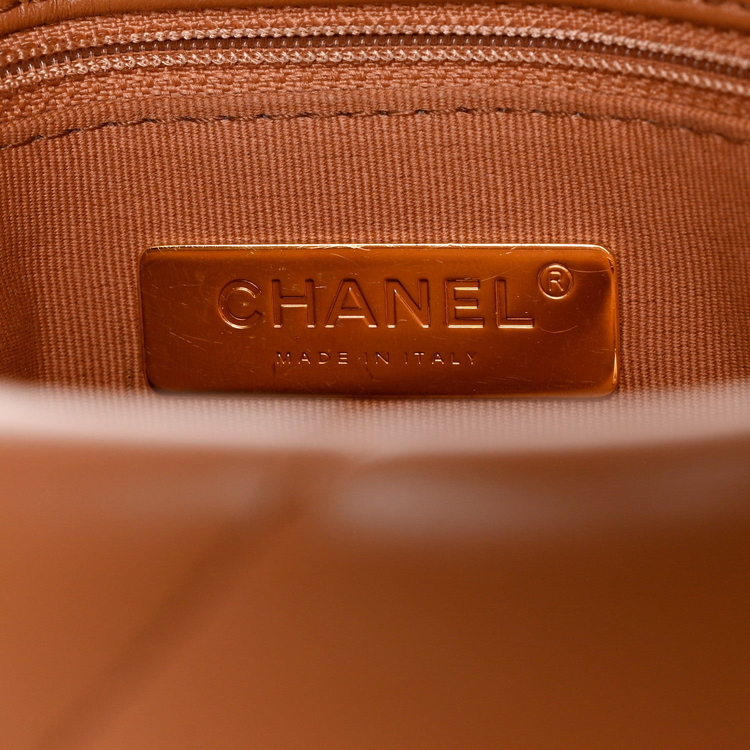 Chanel Lambskin Quilted Medium Chanel 19 Flap Brown 6 of 10