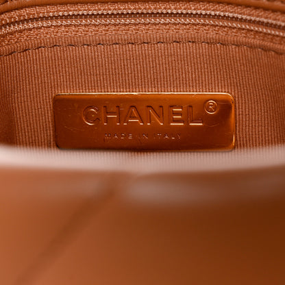 Chanel Lambskin Quilted Medium Chanel 19 Flap Brown 6 of 10