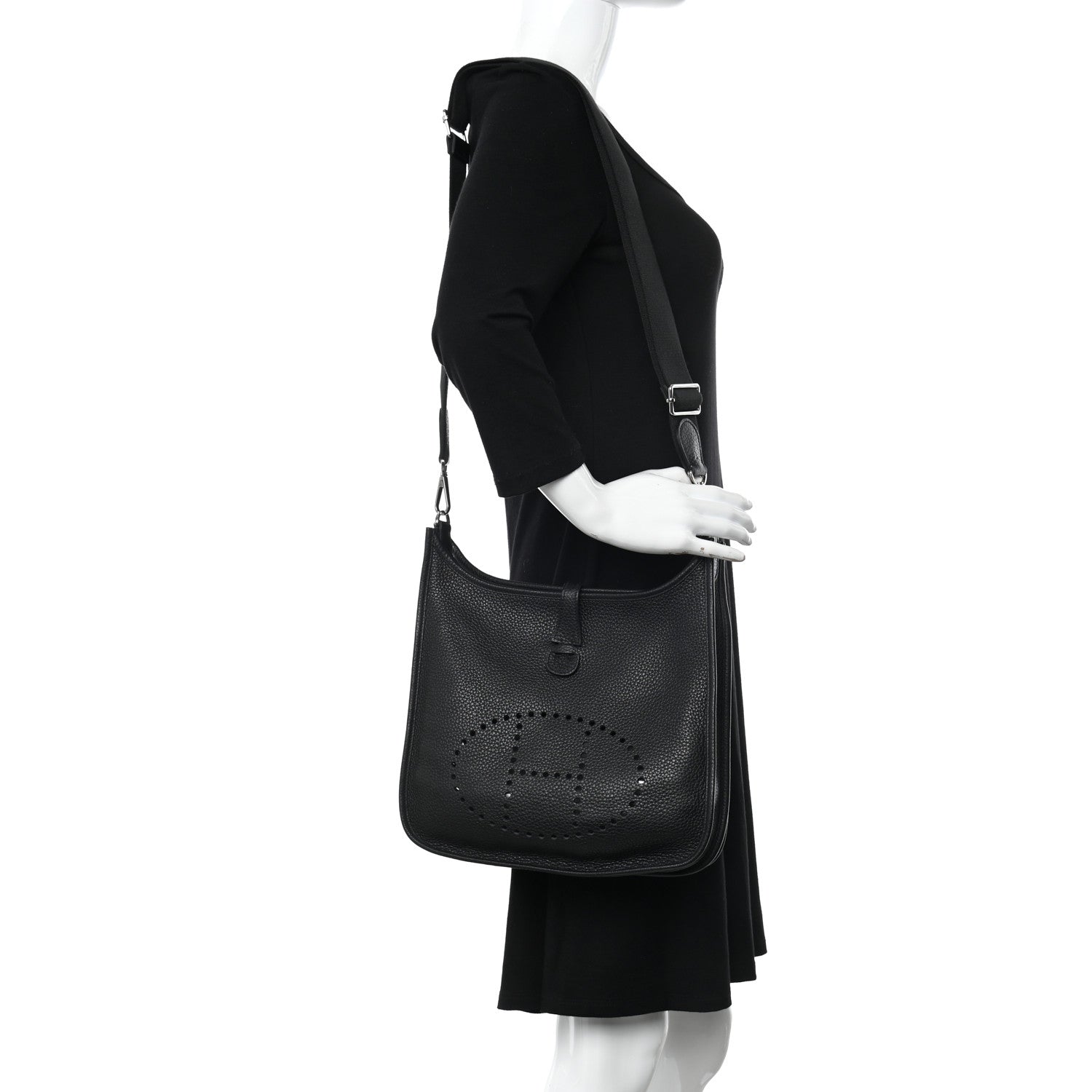 Hermes Taurillon Clemence Evelyne III PM Black 2 of 13