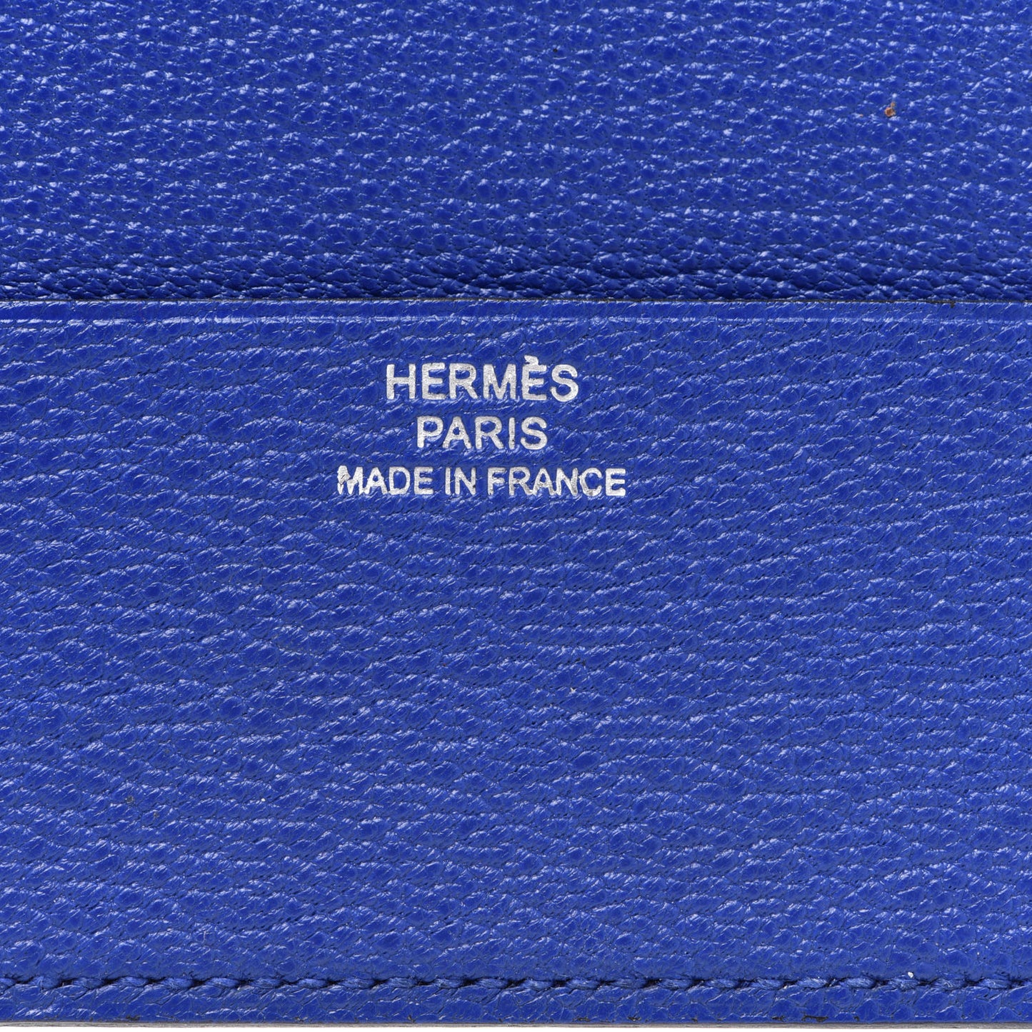 Chevre Mysore Guernesey Card Case Bleu Electrique