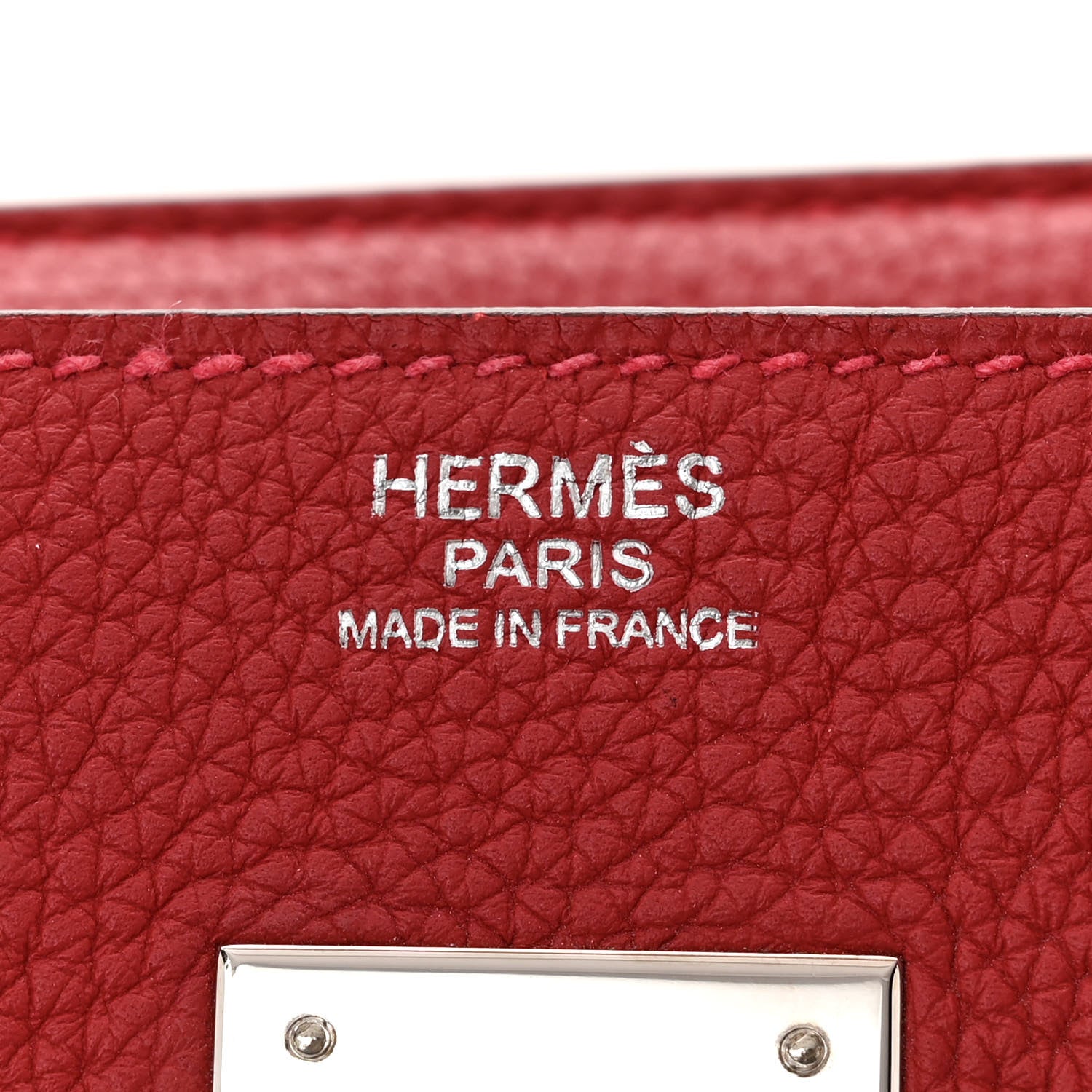 Hermes Taurillon Clemence Birkin 30 Rouge Piment 6 of 13