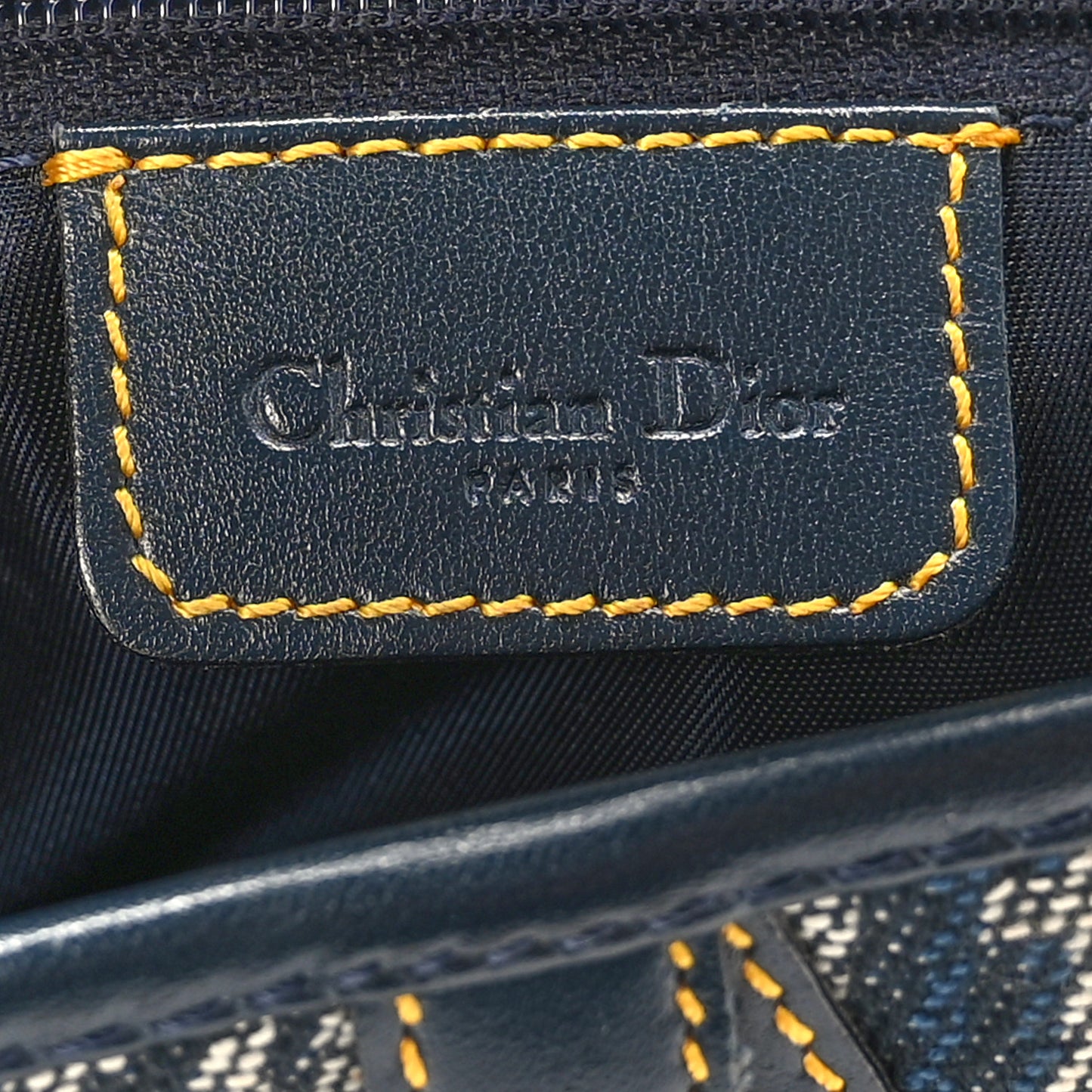 Monogram Saddle Bag Blue