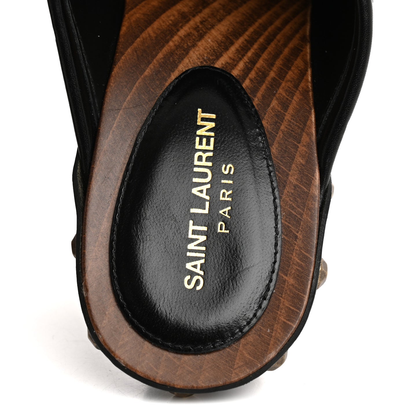 Smooth Calfskin Camoy Clogs 37 Black