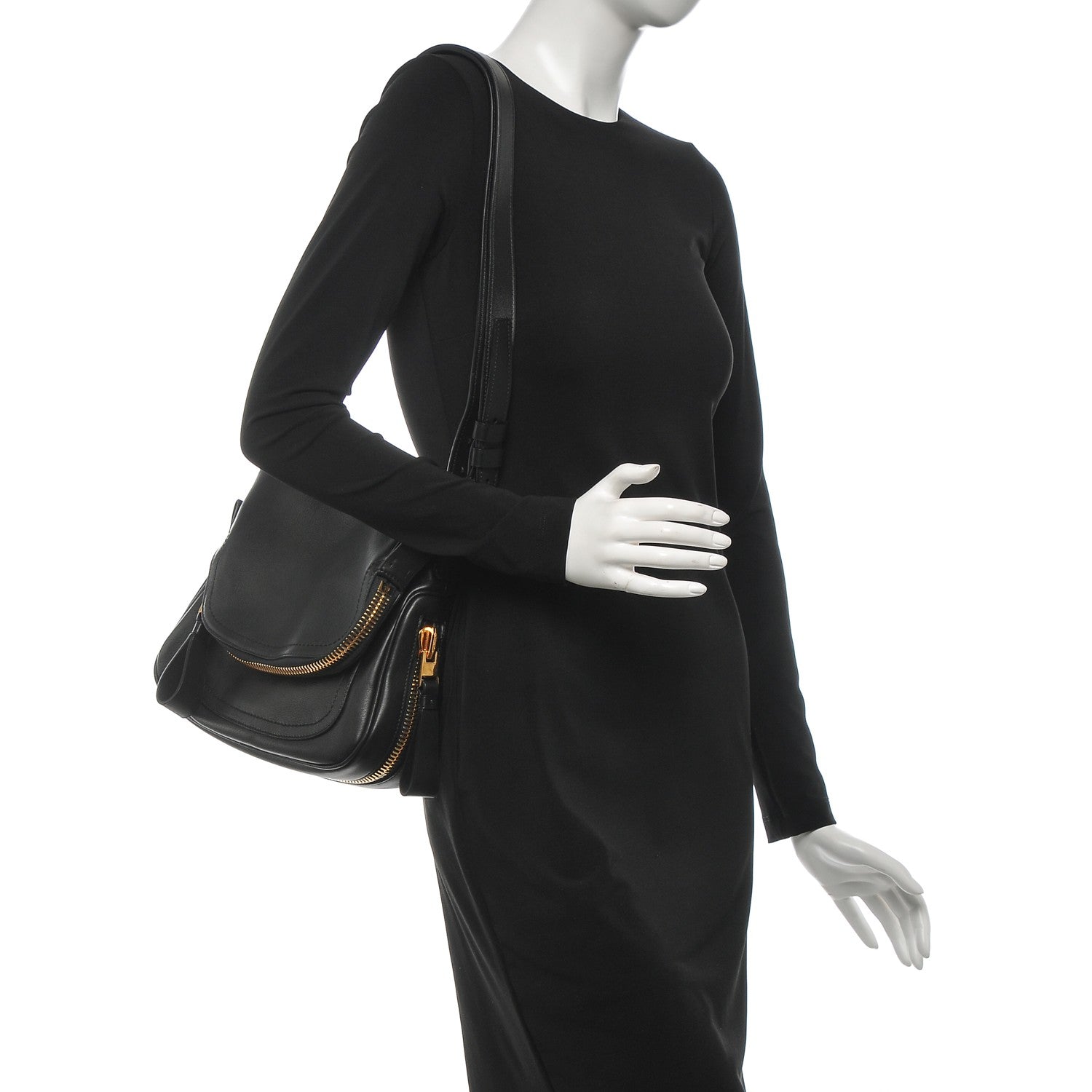 Tom Ford Calfskin Medium Jennifer Black 2 of 14