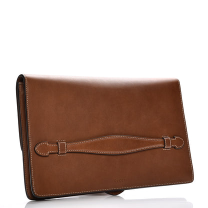 Gucci Calfskin Animalier Clutch Brown 3 of 8